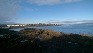 The day begins in Bangor with beautiful sunshine